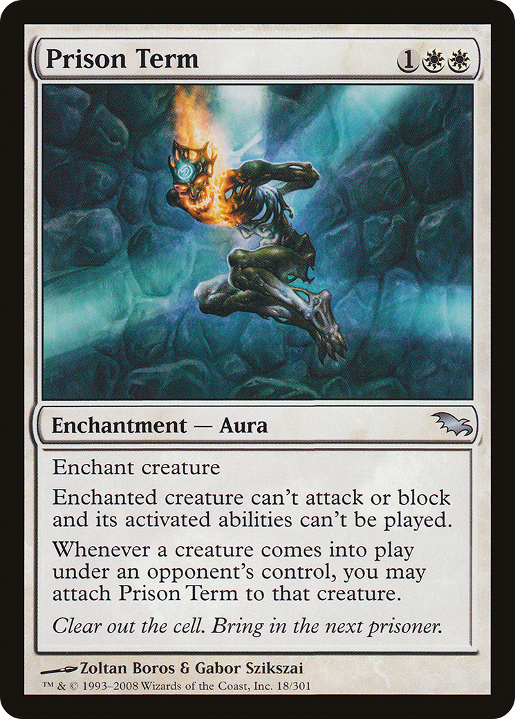 Prison Term (SHM-018) - Shadowmoor Foil