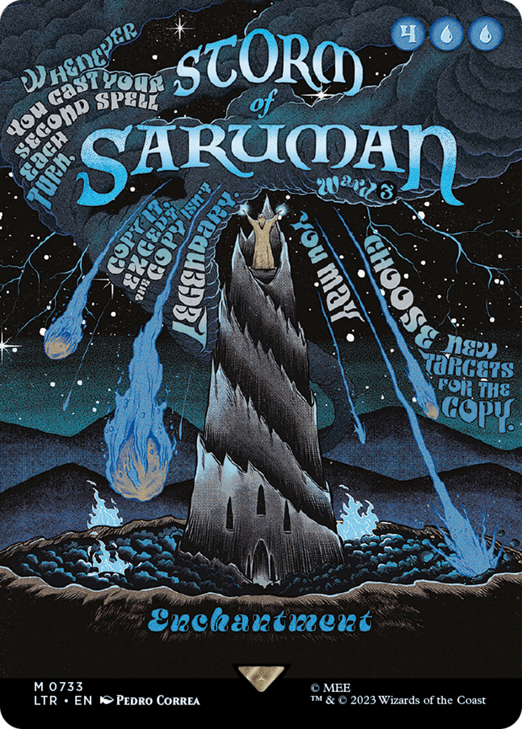 Storm of Saruman (Borderless Poster) (LTR-733) - The Lord of the Rings: Tales of Middle-earth Foil