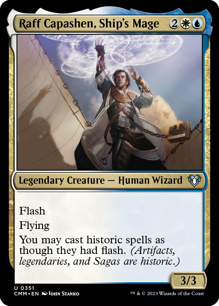 Raff Capashen, Ship's Mage (CMM-351) - Commander Masters Foil