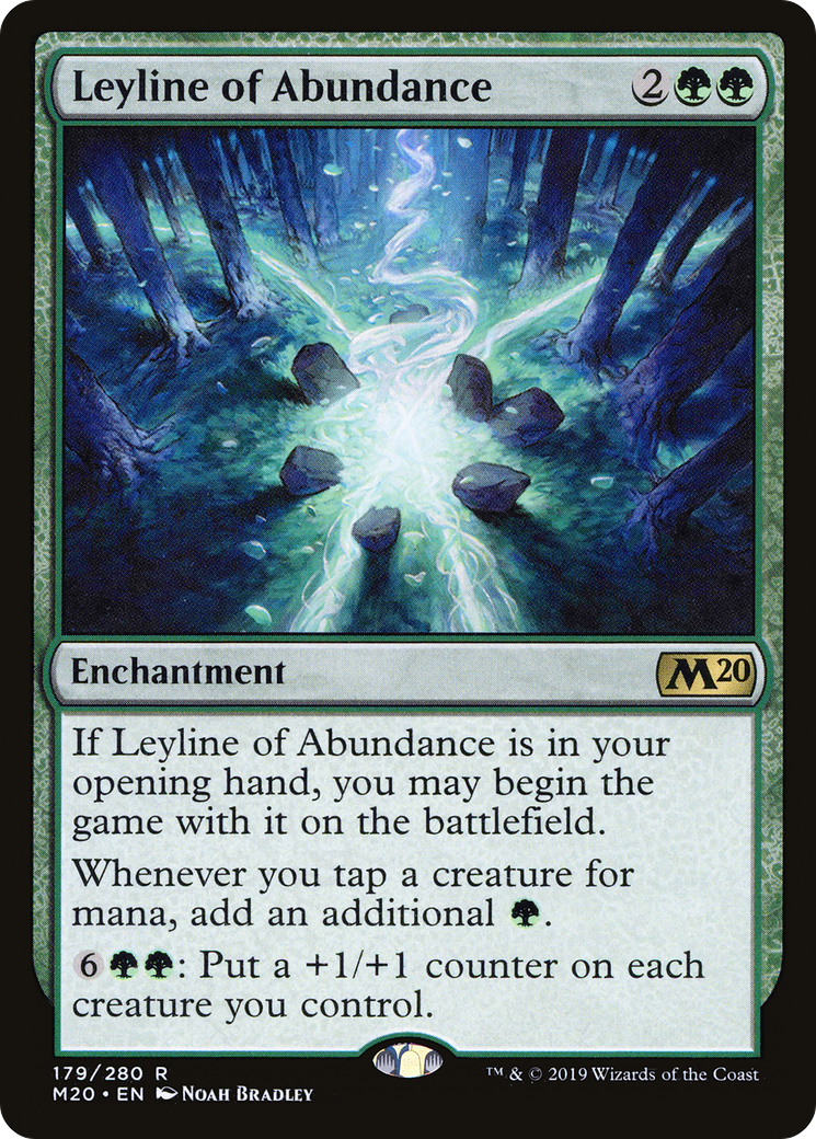Leyline of Abundance (M20-179) - Core Set 2020 Foil