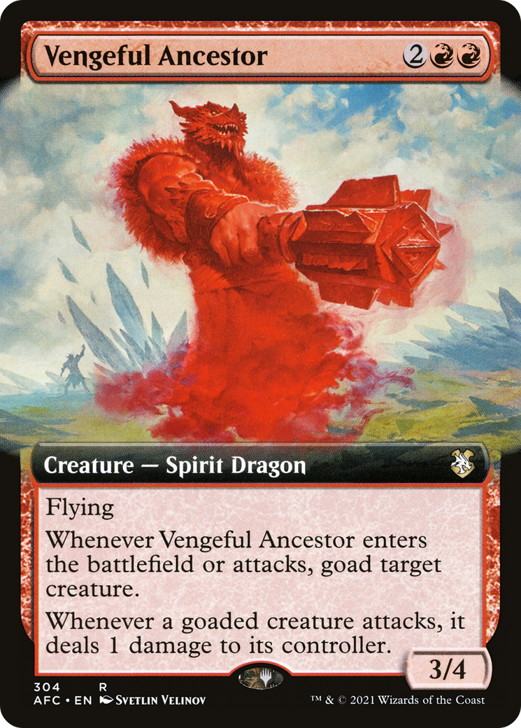 Vengeful Ancestor (Extended Art) (AFC-304) - Forgotten Realms Commander: (Extended Art)