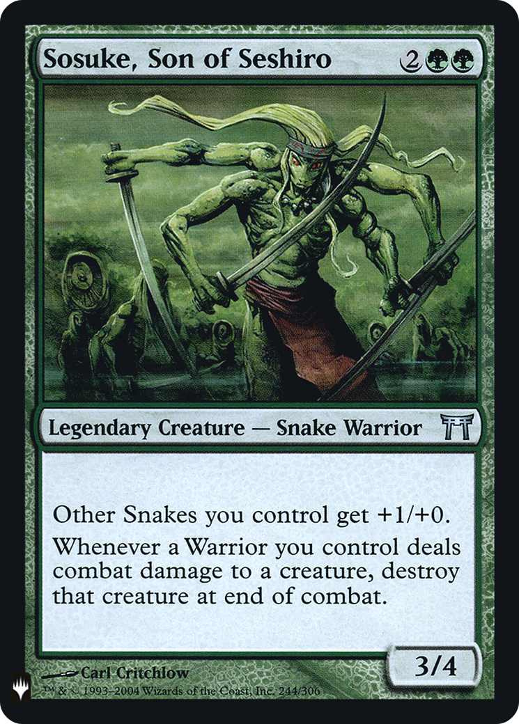 Sosuke, Son of Seshiro (LIST-244) - The List Foil