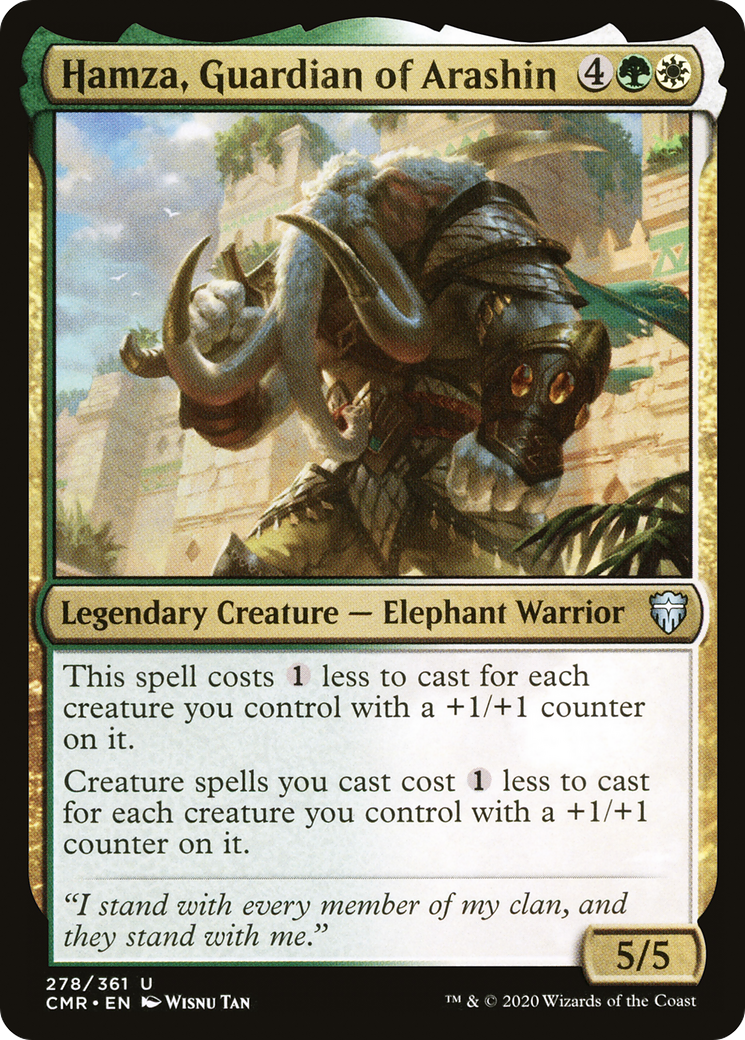 Hamza, Guardian of Arashin (CMR-278) - Commander Legends Foil