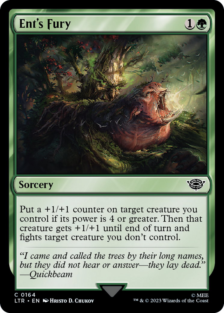 Ent's Fury (LTR-164) - The Lord of the Rings: Tales of Middle-earth Foil
