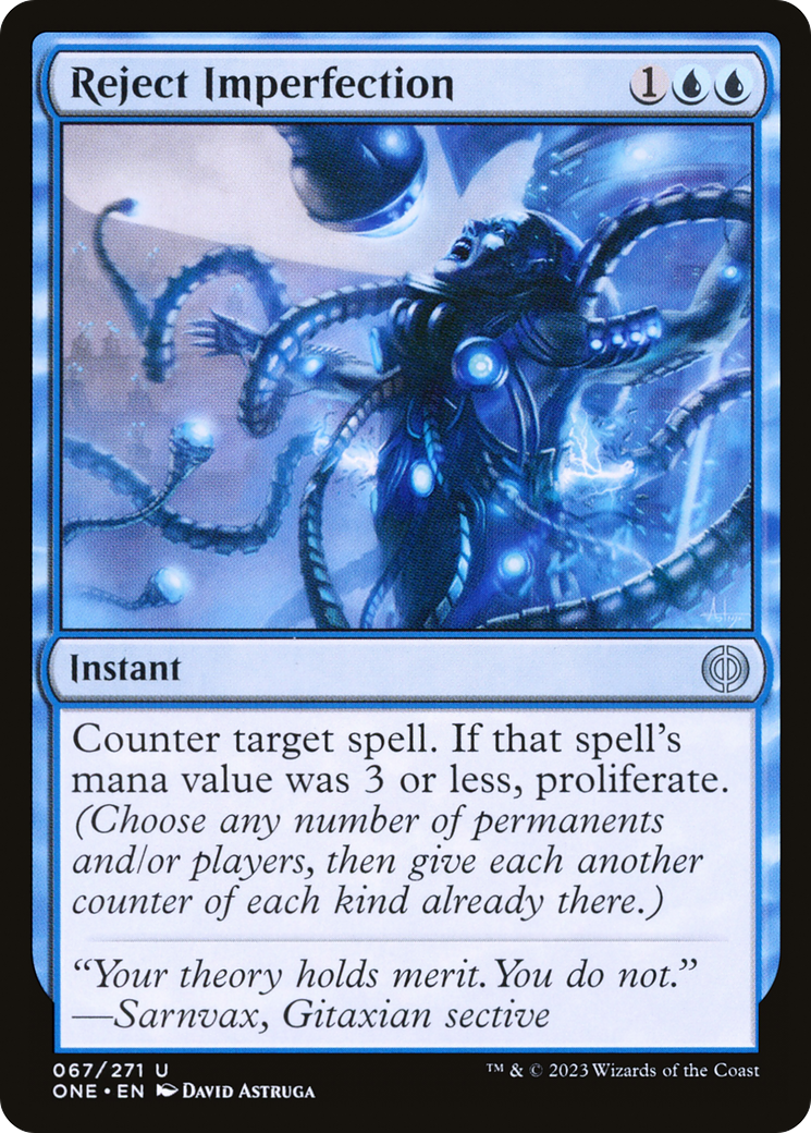 Reject Imperfection (ONE-067) - Phyrexia: All Will Be One Foil