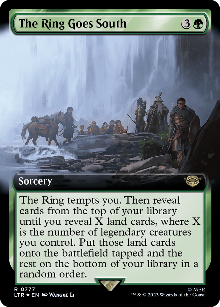 The Ring Goes South (Extended Art) (Surge Foil) (LTR-777) - The Lord of the Rings: Tales of Middle-earth: (Extended Art) Foil