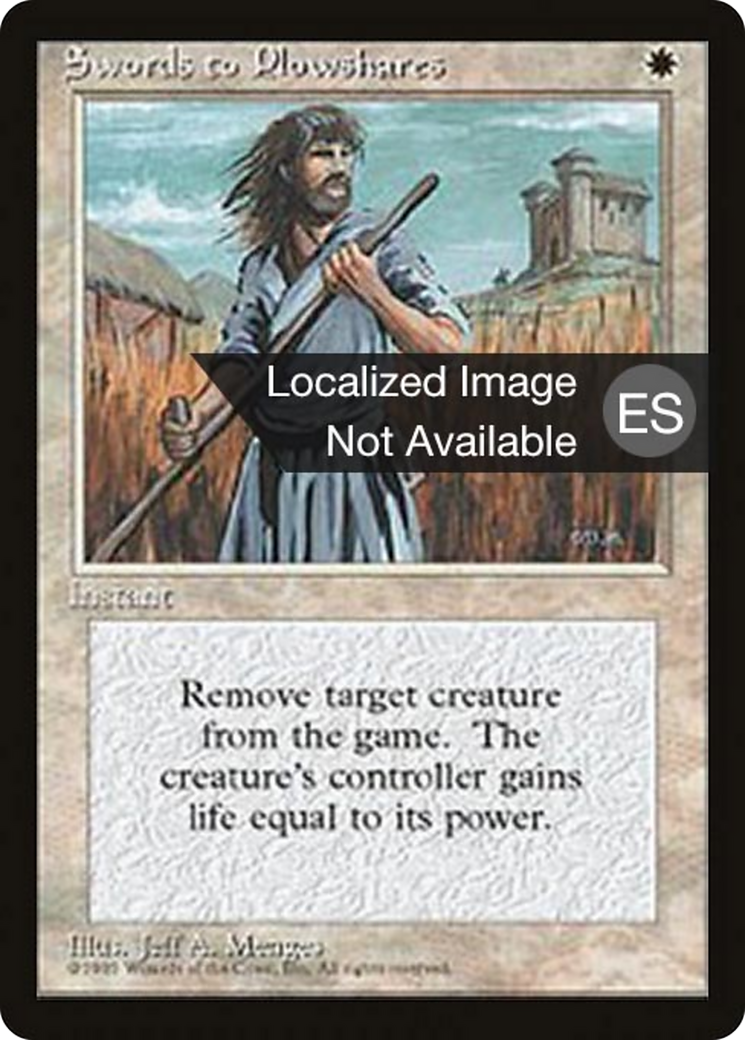 Swords to Plowshares (4BB-302) - Fourth Edition Foreign Black Border