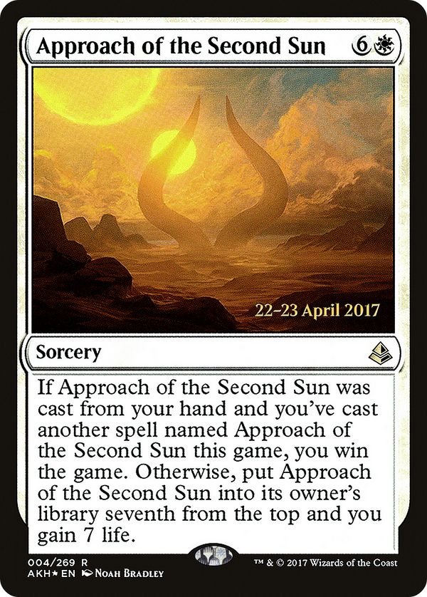 Approach of the Second Sun (PRE-004) - Amonkhet Promos Foil