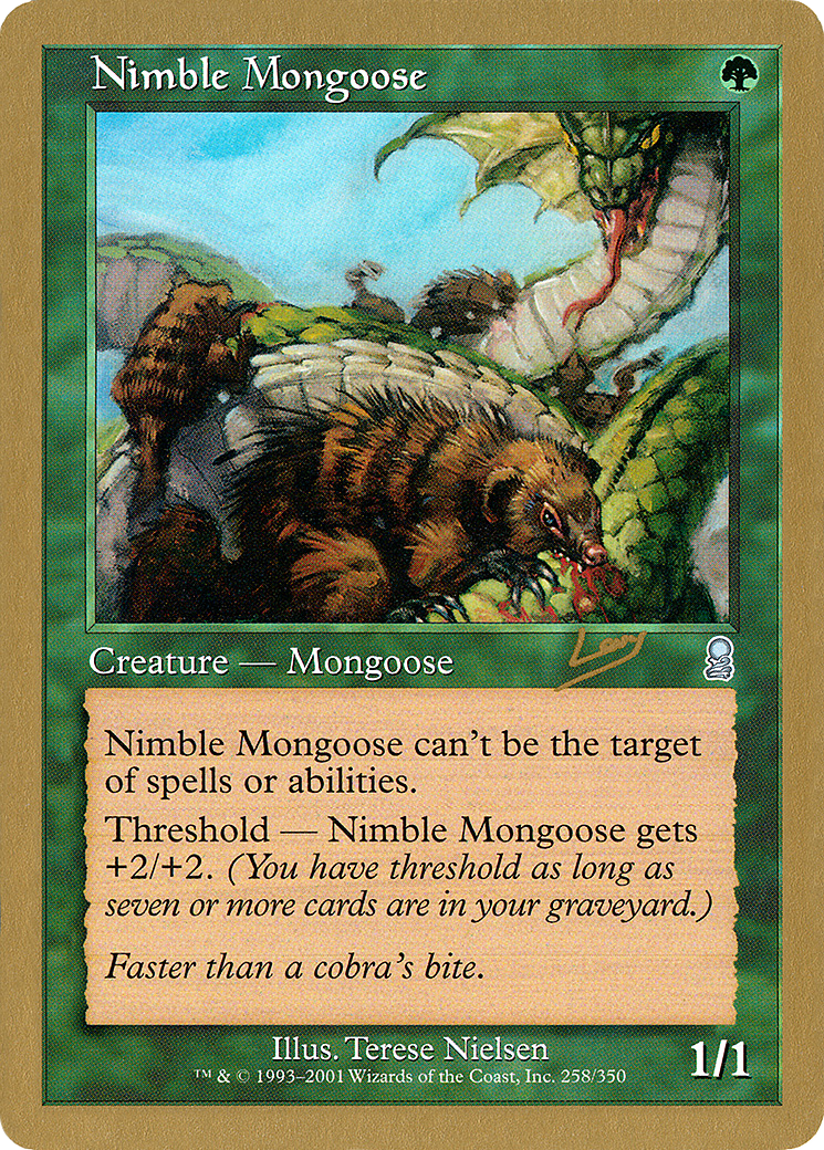 Nimble Mongoose - 2002 Raphael Levy (ODY) (WCD-) - World Championship Decks 2002