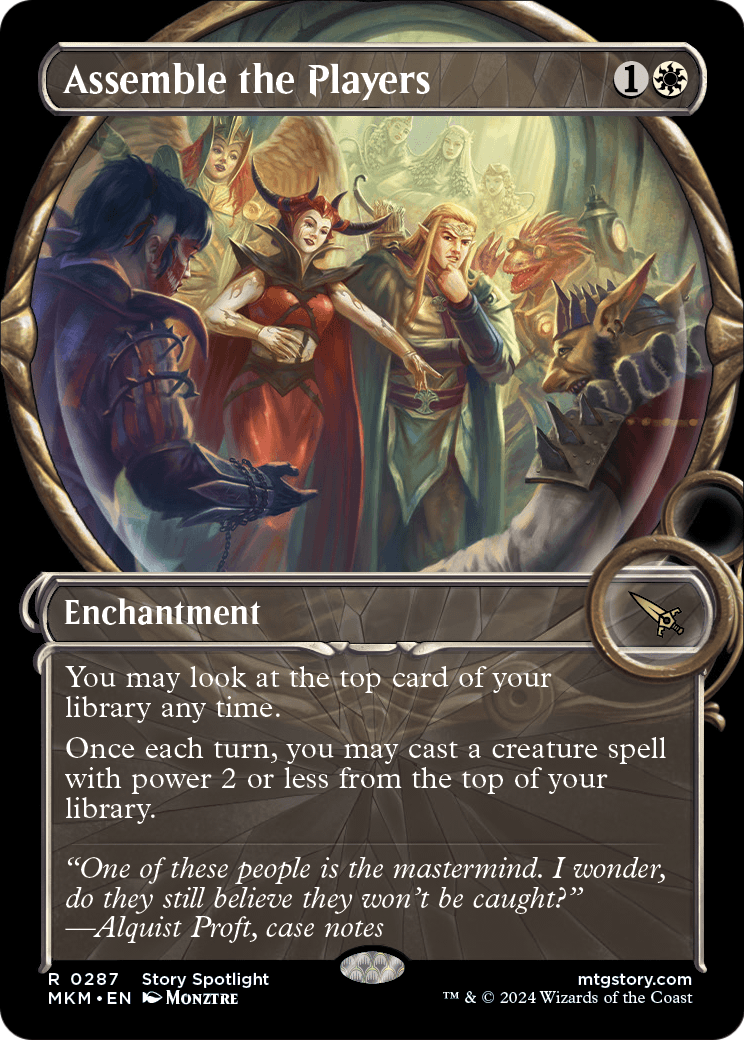 Assemble the Players (Showcase) (MKM-287) - Murders at Karlov Manor: (Showcase) Foil