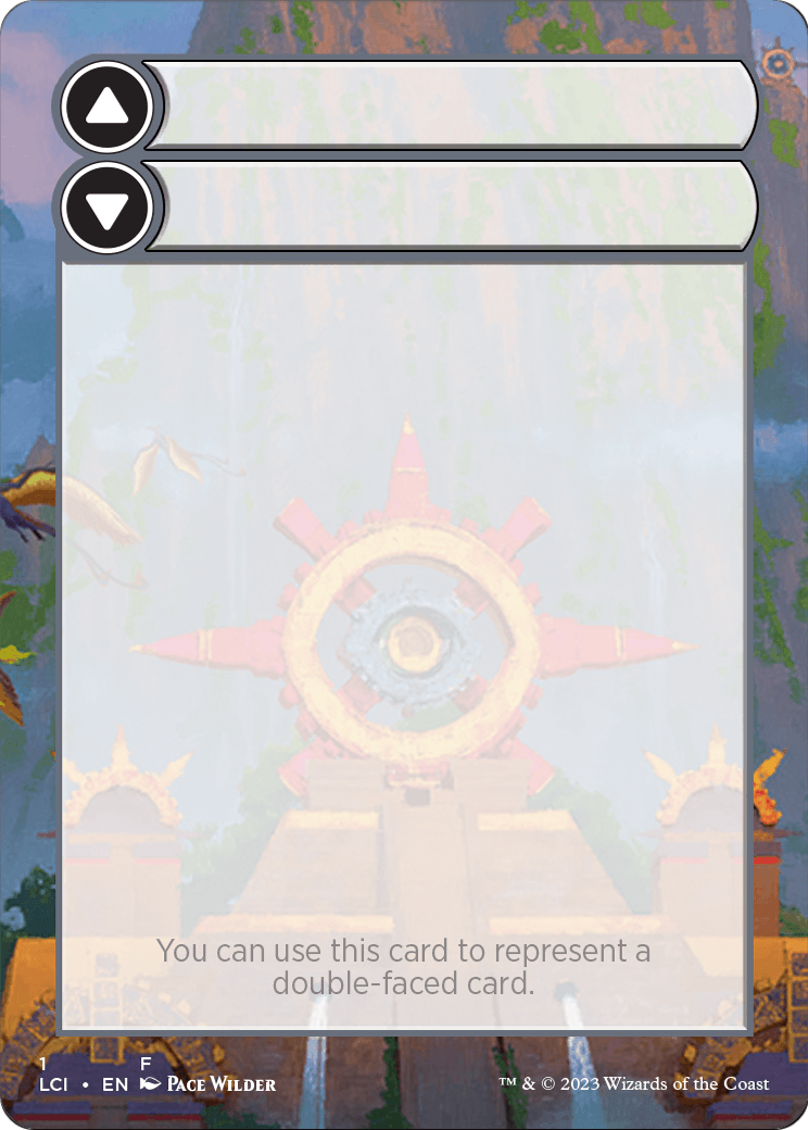 Double-Faced Substitute Card (SLCI-001) - The Lost Caverns of Ixalan Substitute Cards (Borderless) Foil