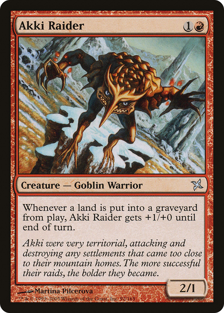 Akki Raider (BOK-092) - Betrayers of Kamigawa Foil