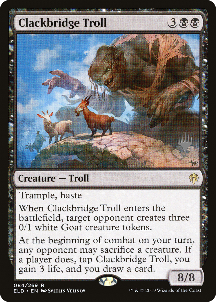 Clackbridge Troll (PPELD-084) - Throne of Eldraine Promos