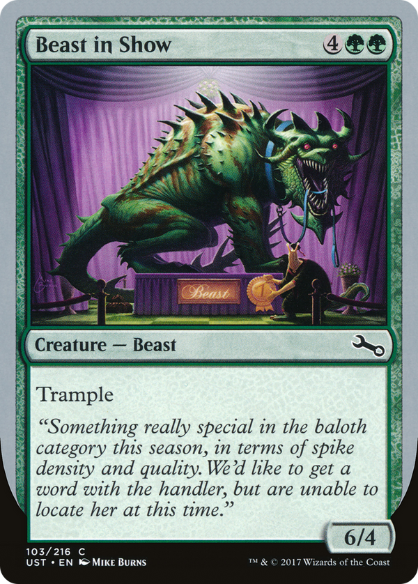 Beast in Show (C) (UST-103) - Unstable Foil