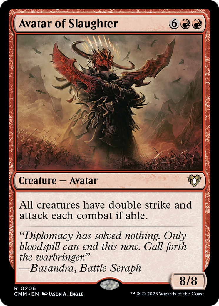 Avatar of Slaughter (CMM-206) - Commander Masters Foil
