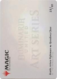 Braids, Arisen Nightmare // Braids, Arisen Nightmare (ADMU-023) - Dominaria United Art Series (Borderless)