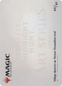 Village Reavers // Village Reavers (AMID-045) - Midnight Hunt Art Series (Borderless) Foil