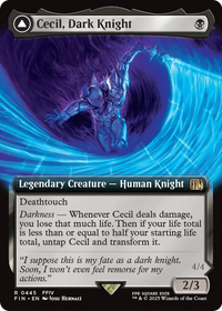 Cecil, Dark Knight (Extended Art) (FIN-445) - FINAL FANTASY: (Extended Art)