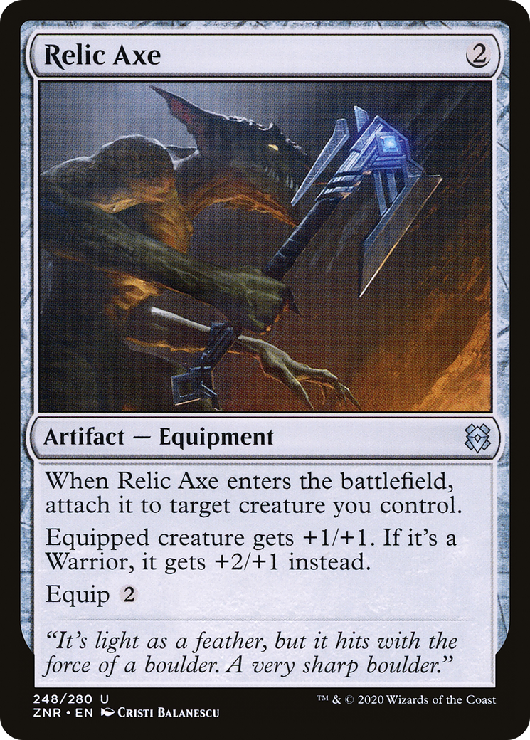 Relic Axe (ZNR-248) - Zendikar Rising