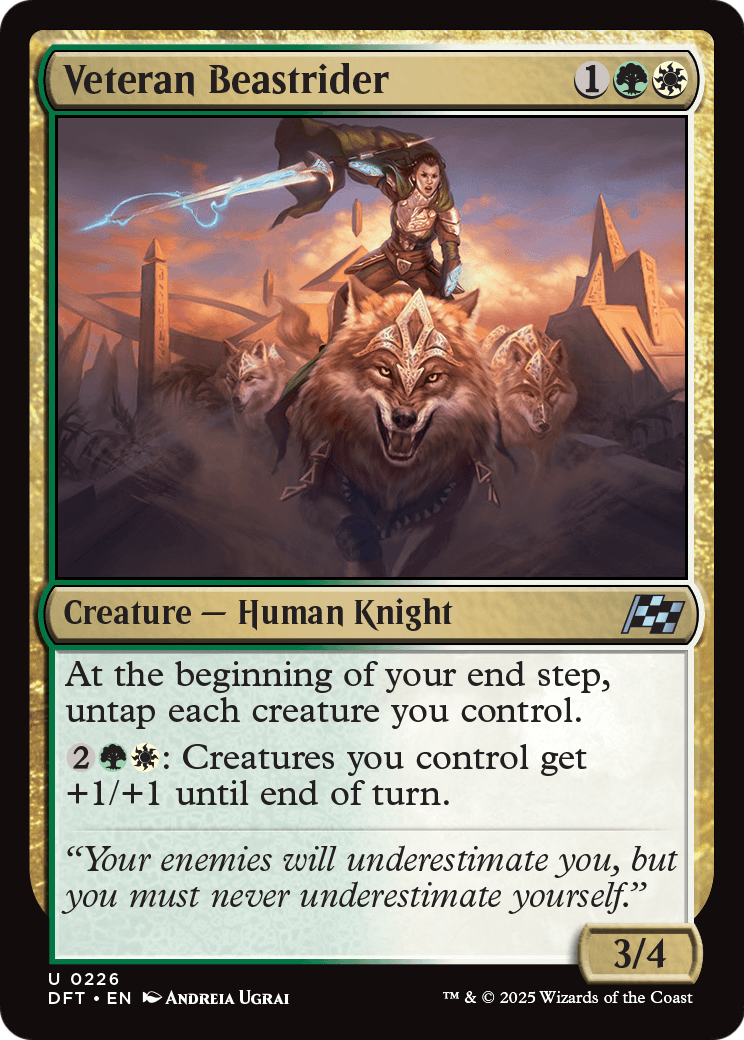 Veteran Beastrider (DFT-226) - Aetherdrift Foil