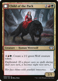 Child of the Pack (VOW-234) - Innistrad: Crimson Vow: (Double Faced Transform)