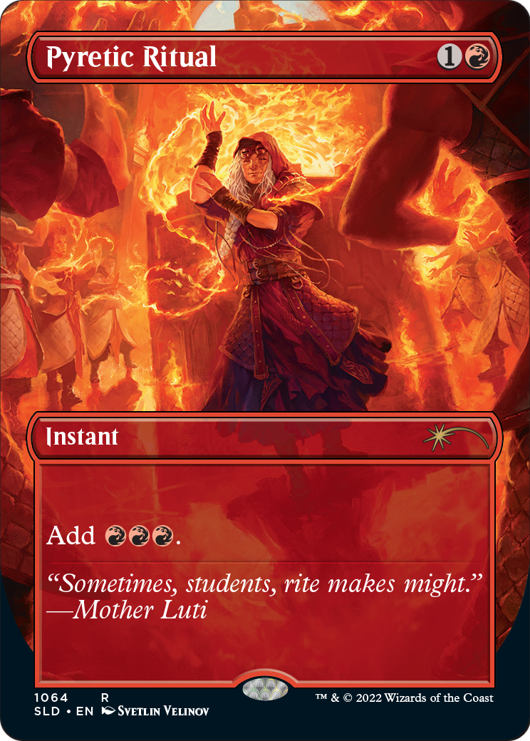 Pyretic Ritual (SLD-1064) - Secret Lair Drop (Borderless) Foil