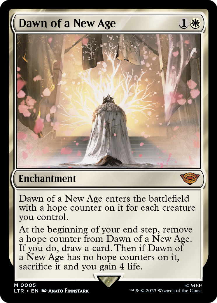 Dawn of a New Age (LTR-005) - The Lord of the Rings: Tales of Middle-earth Foil