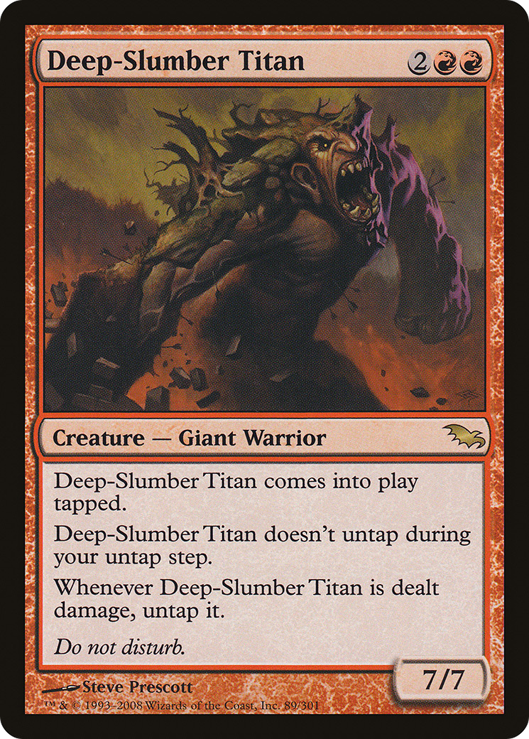Deep-Slumber Titan (SHM-089) - Shadowmoor Foil