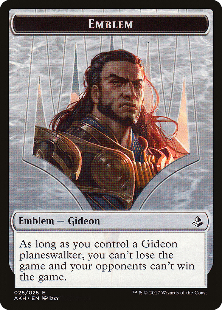 Emblem - Gideon of the Trials (AKH-025) - Amonkhet Tokens Foil