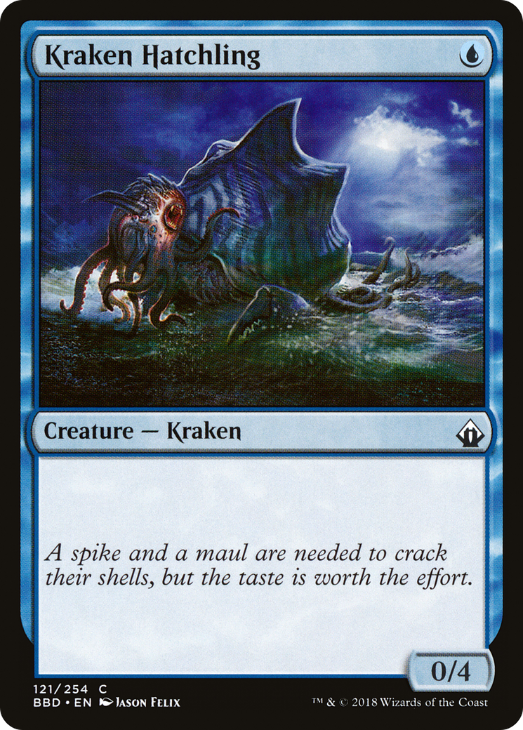 Kraken Hatchling (BBD-121) - Battlebond Foil