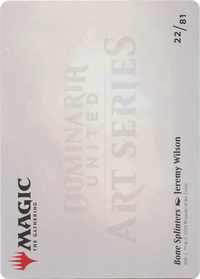 Bone Splinters // Bone Splinters (ADMU-022) - Dominaria United Art Series (Borderless) Foil