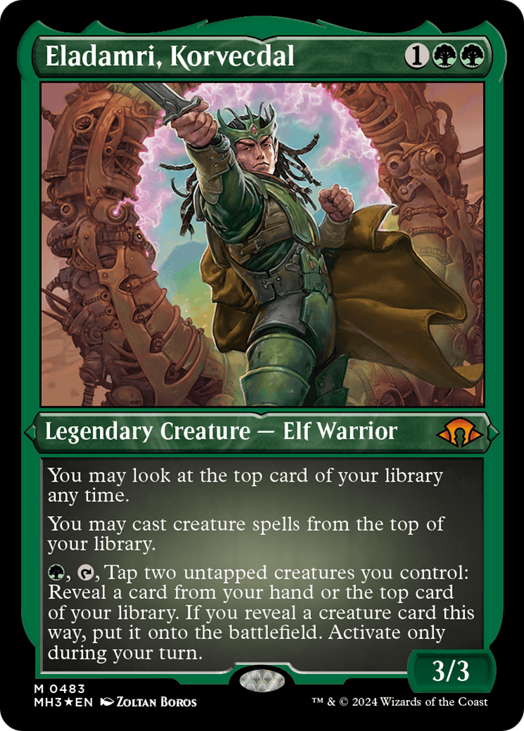 Eladamri, Korvecdal (Foil Etched) (MH3-483) - Modern Horizons 3 Foil