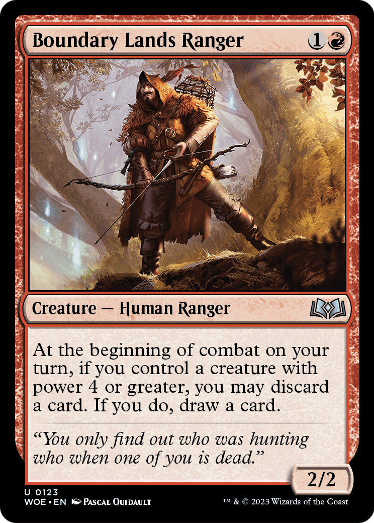 Boundary Lands Ranger (WOE-123) - Wilds of Eldraine Foil