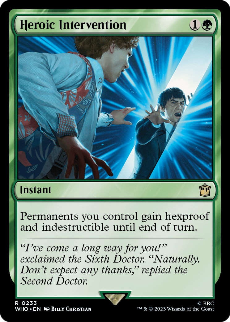 Heroic Intervention (WHO-233) - Doctor Who Foil