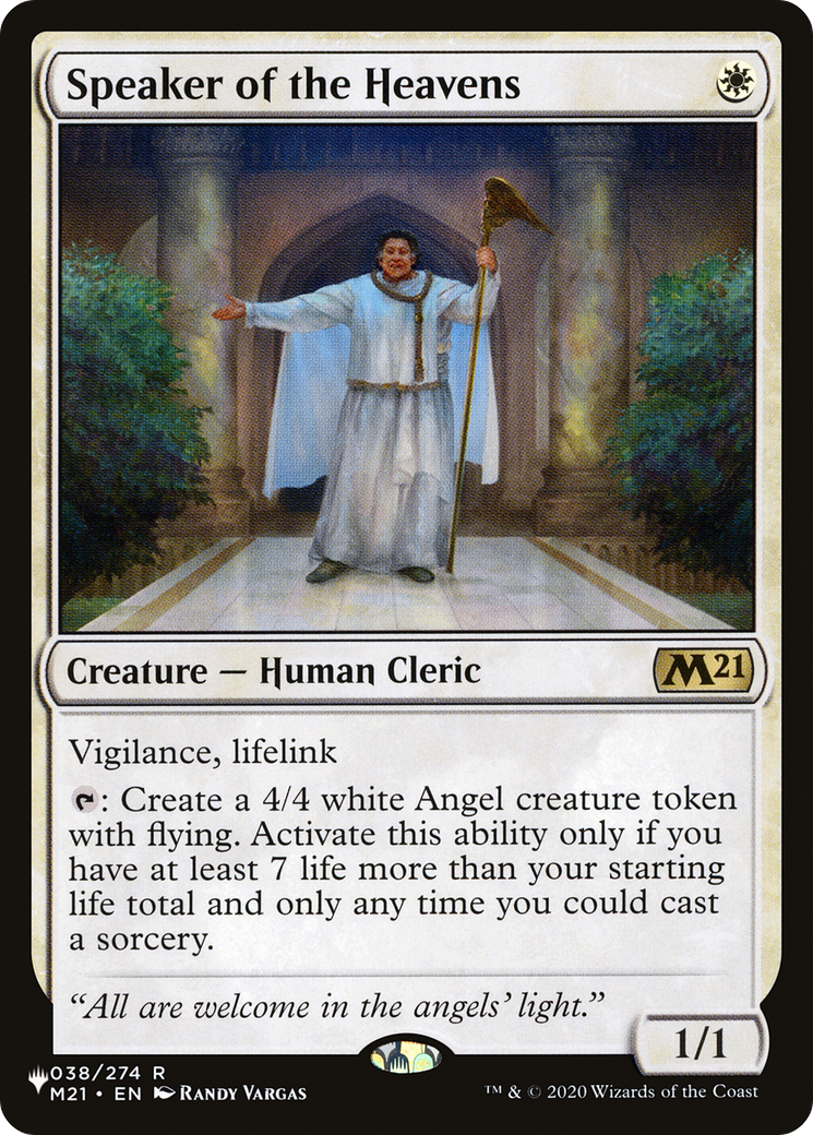 Speaker of the Heavens (PLST-M21-38) - The List