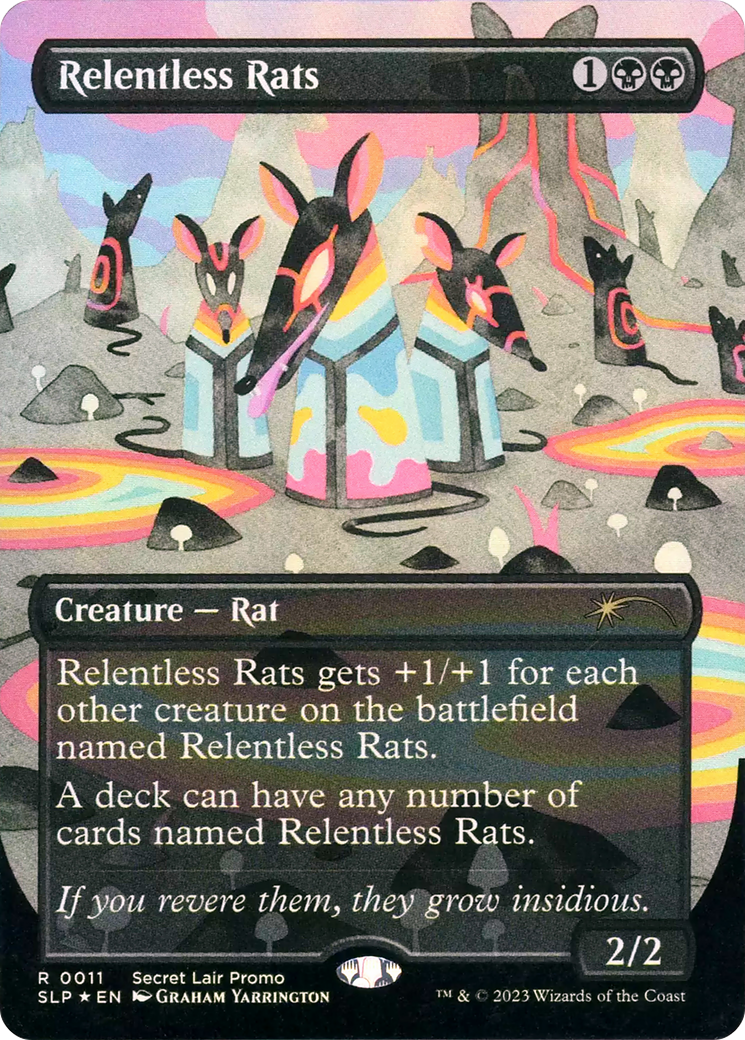 Relentless Rats (0011) (SLP-011) - Secret Lair Showdown Foil