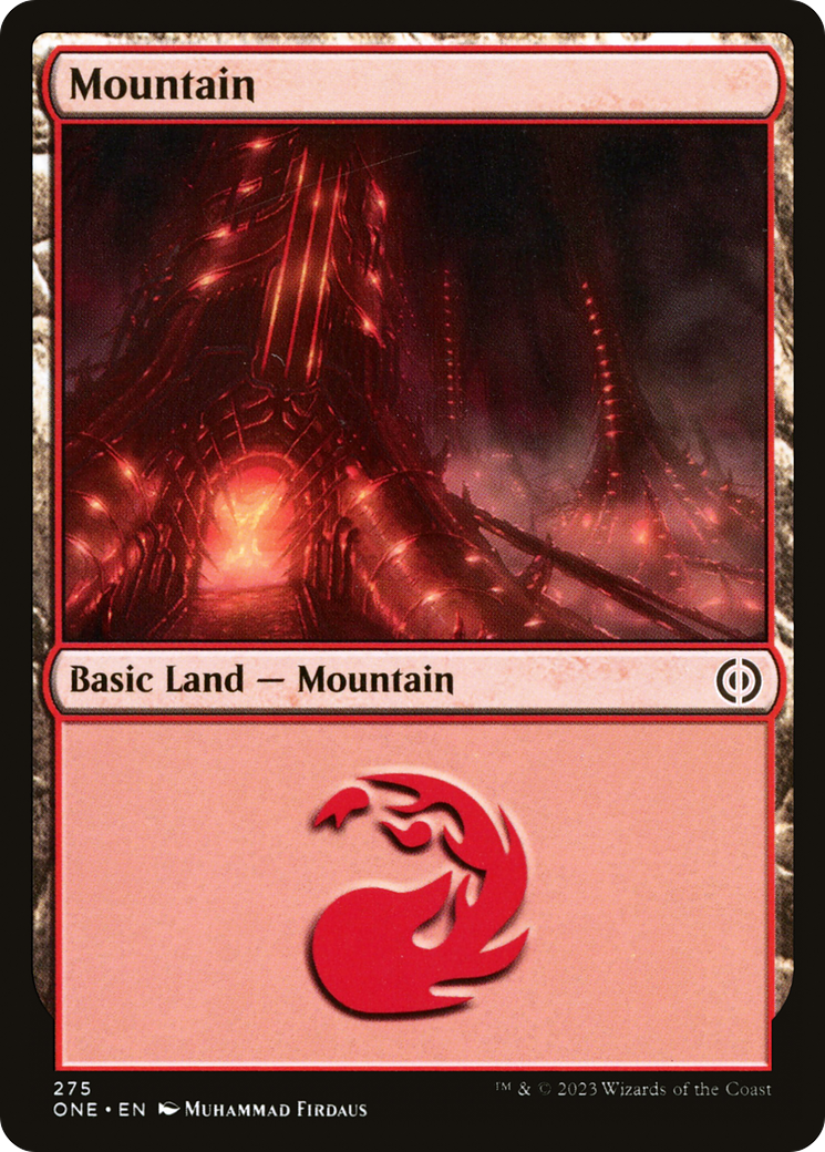 Mountain (275) (ONE-275) - Phyrexia: All Will Be One Foil