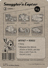 Smuggler's Copter (SLD-1968) - Secret Lair Drop (Borderless) Foil