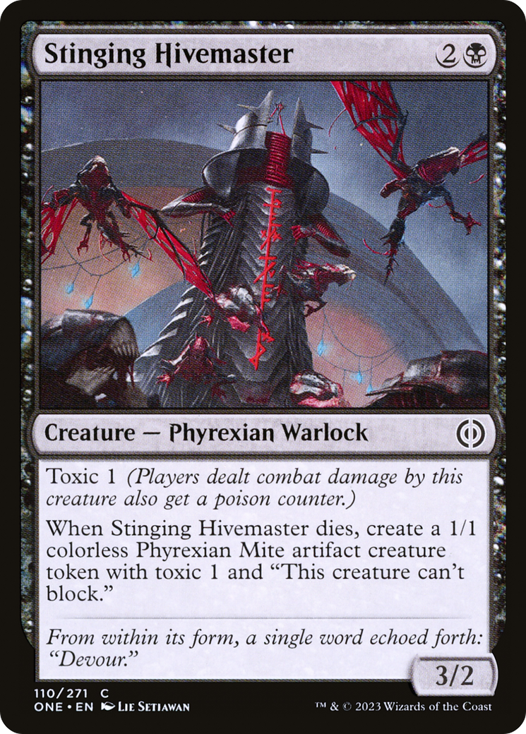 Stinging Hivemaster (ONE-110) - Phyrexia: All Will Be One Foil
