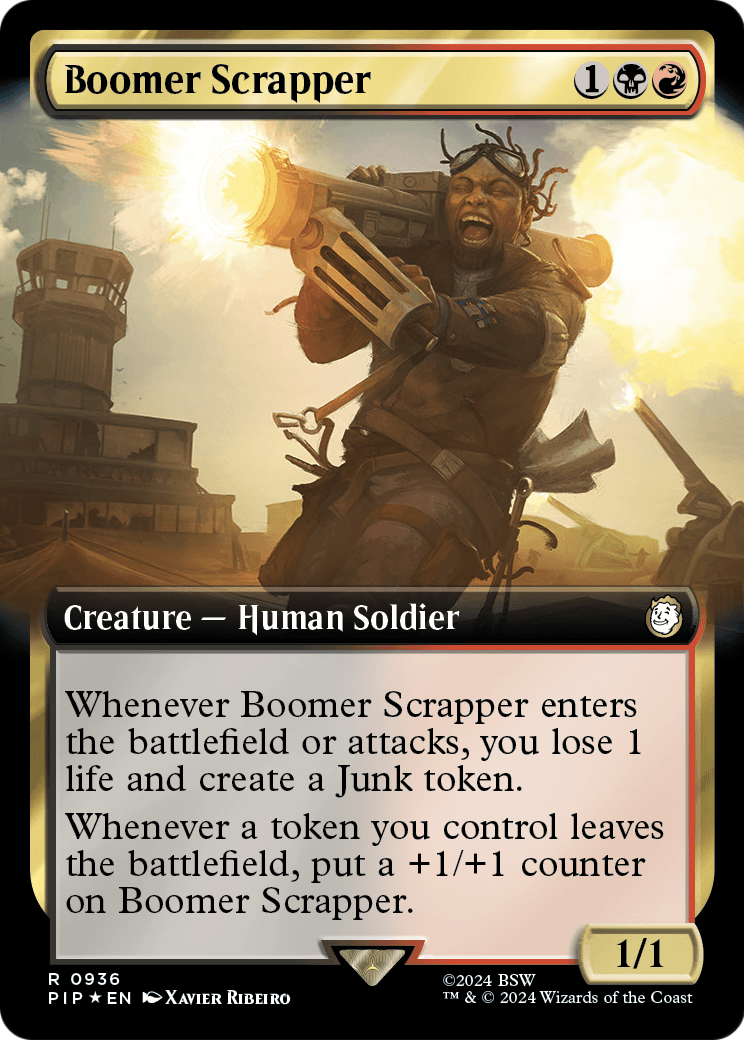 Boomer Scrapper (Extended Art) (Surge Foil) (PIP-936) - Fallout: (Extended Art) Foil