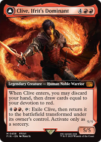 Clive, Ifrit's Dominant (Extended Art) (FIN-458) - FINAL FANTASY: (enchantment, Extended Art) Foil