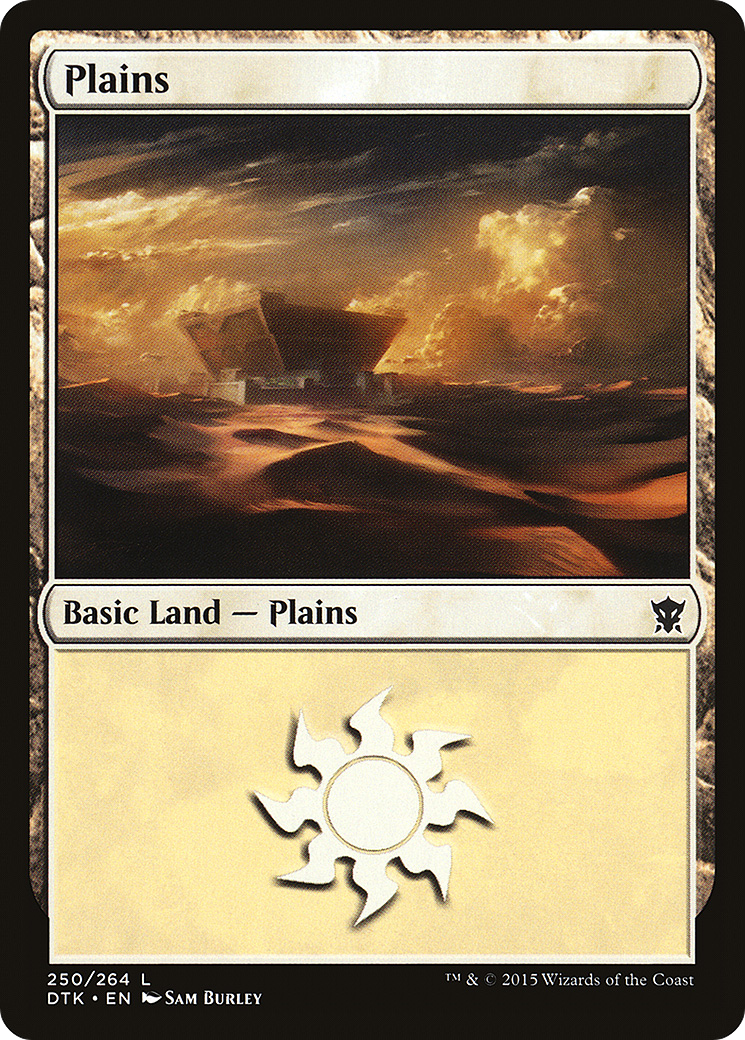 Plains (250) (DTK-250) - Dragons of Tarkir Foil