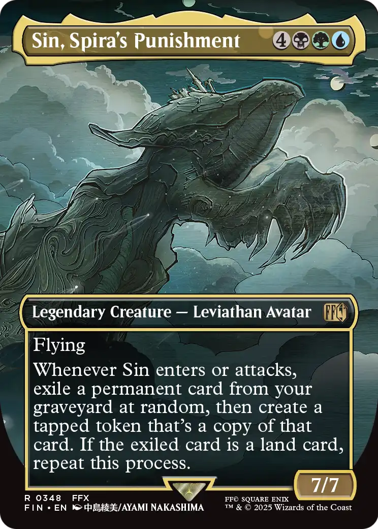 Sin, Spira's Punishment (Borderless) (FIN-348) - FINAL FANTASY Foil