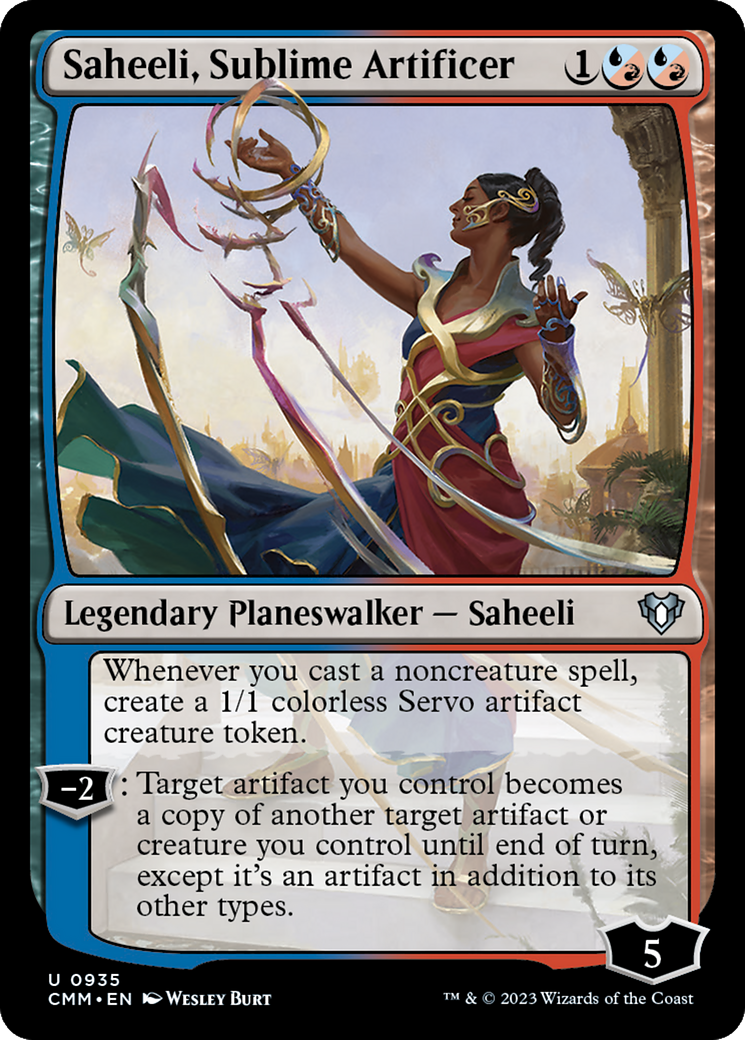 Saheeli, Sublime Artificer (CMM-935) - Commander Masters