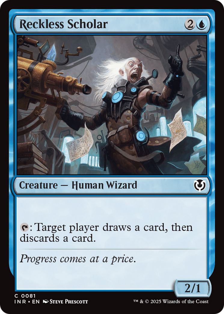 Reckless Scholar (INR-081) - Innistrad Remastered Foil
