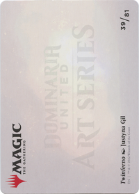 Twinferno // Twinferno (ADMU-039) - Dominaria United Art Series (Borderless) Foil