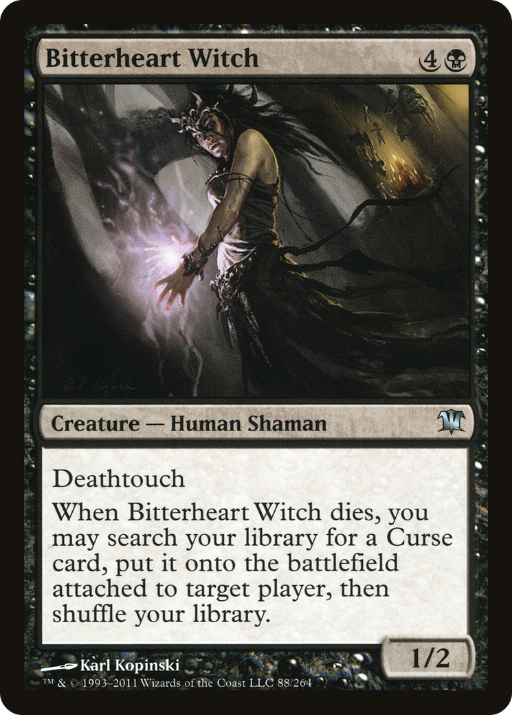 Bitterheart Witch (ISD-088) - Innistrad Foil
