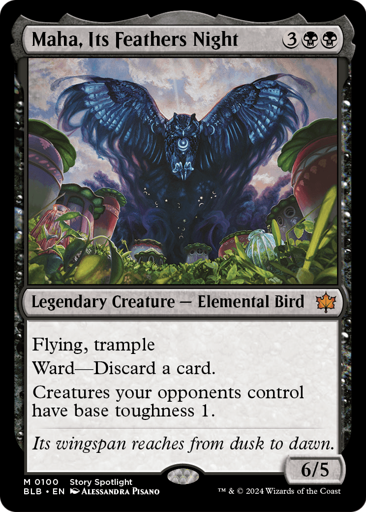 Maha, Its Feather Night (BLB-100) - Bloomburrow