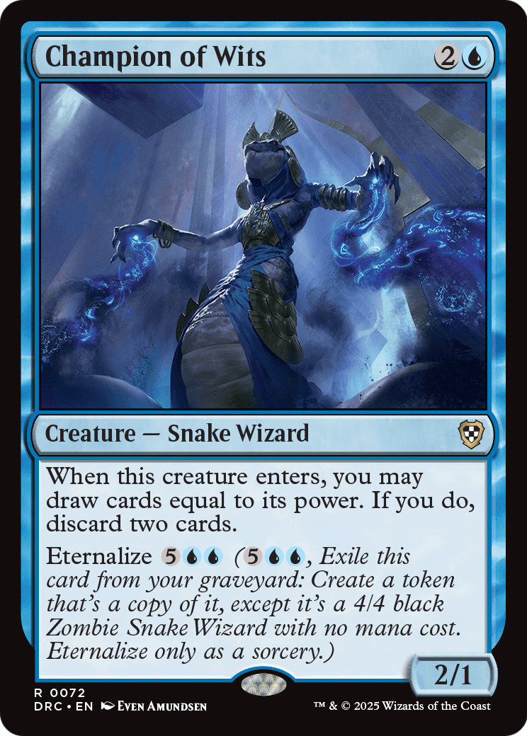 Champion of Wits (DRC-072) - Commander: Aetherdrift