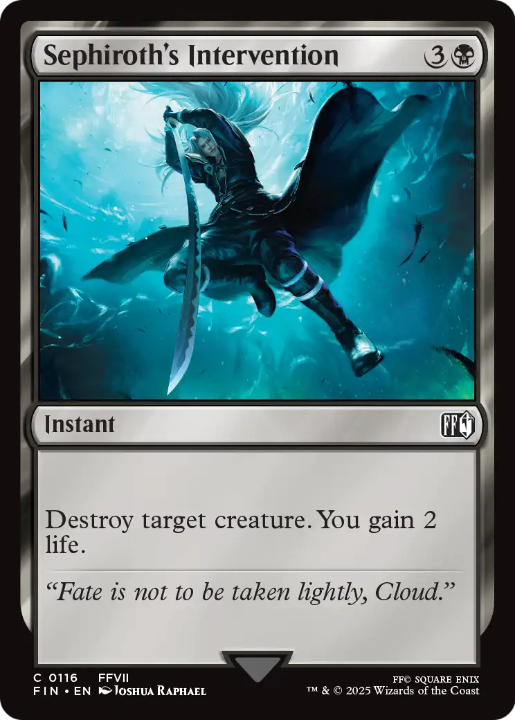 Sephiroth's Intervention (FIN-116) - FINAL FANTASY Foil
